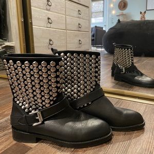 Rebecca Minkoff Saida Studded Moto Boots